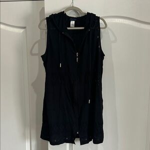 Dotti Black Textured Swim Coverup